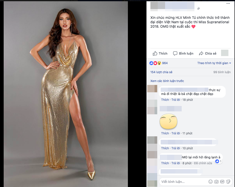 Không phải Phạm Hương, Minh Tú sẽ đại diện Việt Nam chinh chiến tại Miss Supranational 2018?